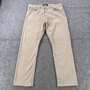 Revtown Sharp Decade Denim Jeans Mens 36x30 Beige Tapered Stretch 5 Pocket